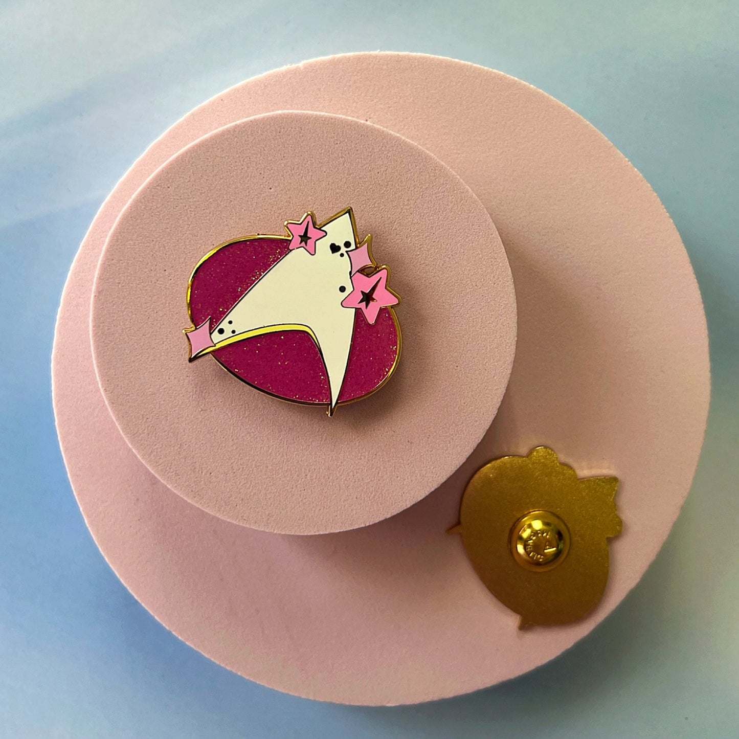 Bright Pink Magnetic Badge