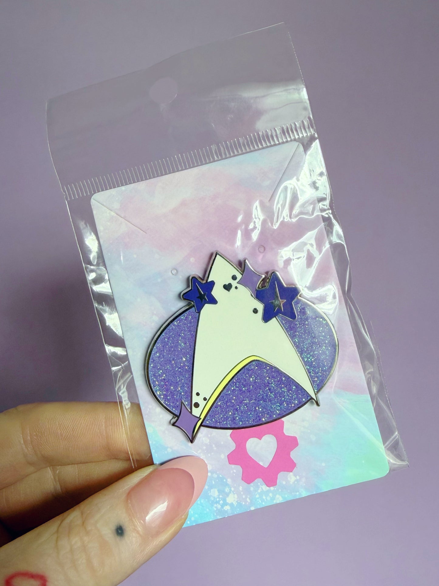 Purple Gen Magnetic Cutie Com-Badge
