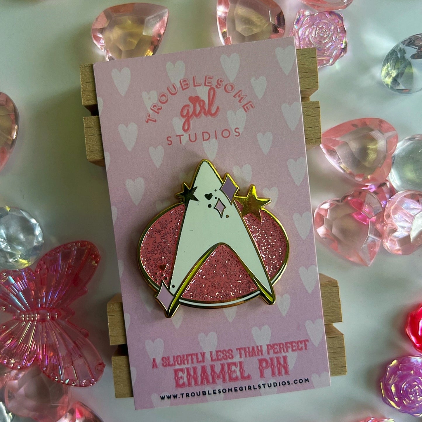 (B Grade) Pink Gen Badge Enamel Pin