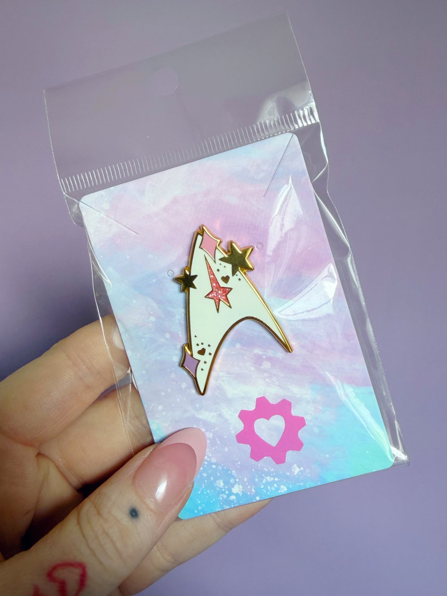 Pink Original Cutie Com-Badge Enamel Pin
