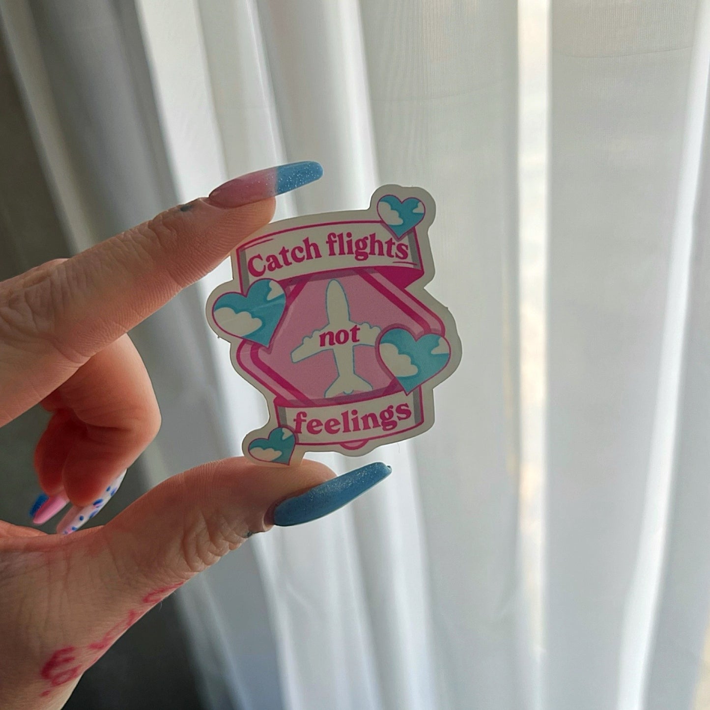 Catch Flights vinyl sticker