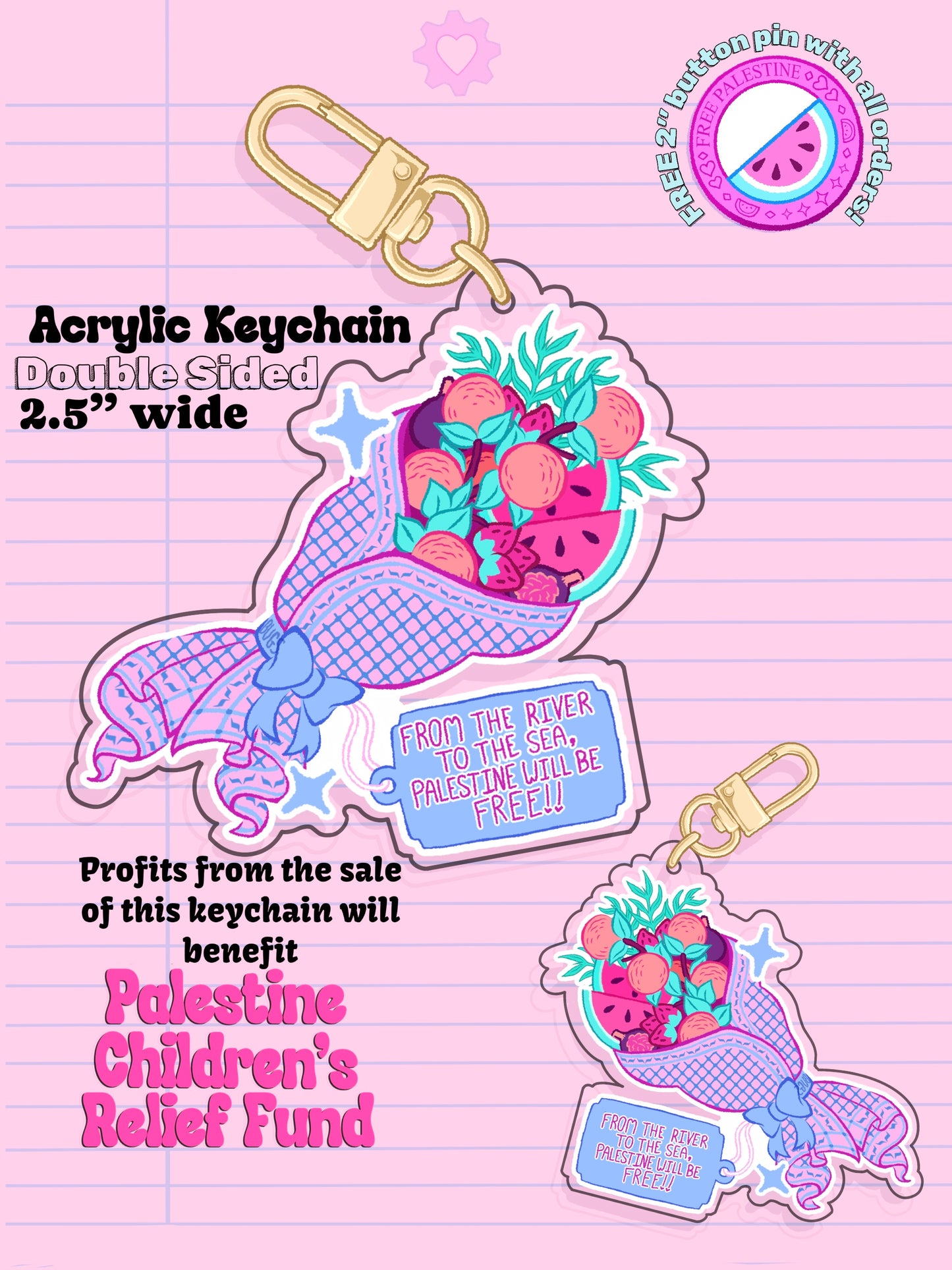 Bouquet Fundraiser Keychain