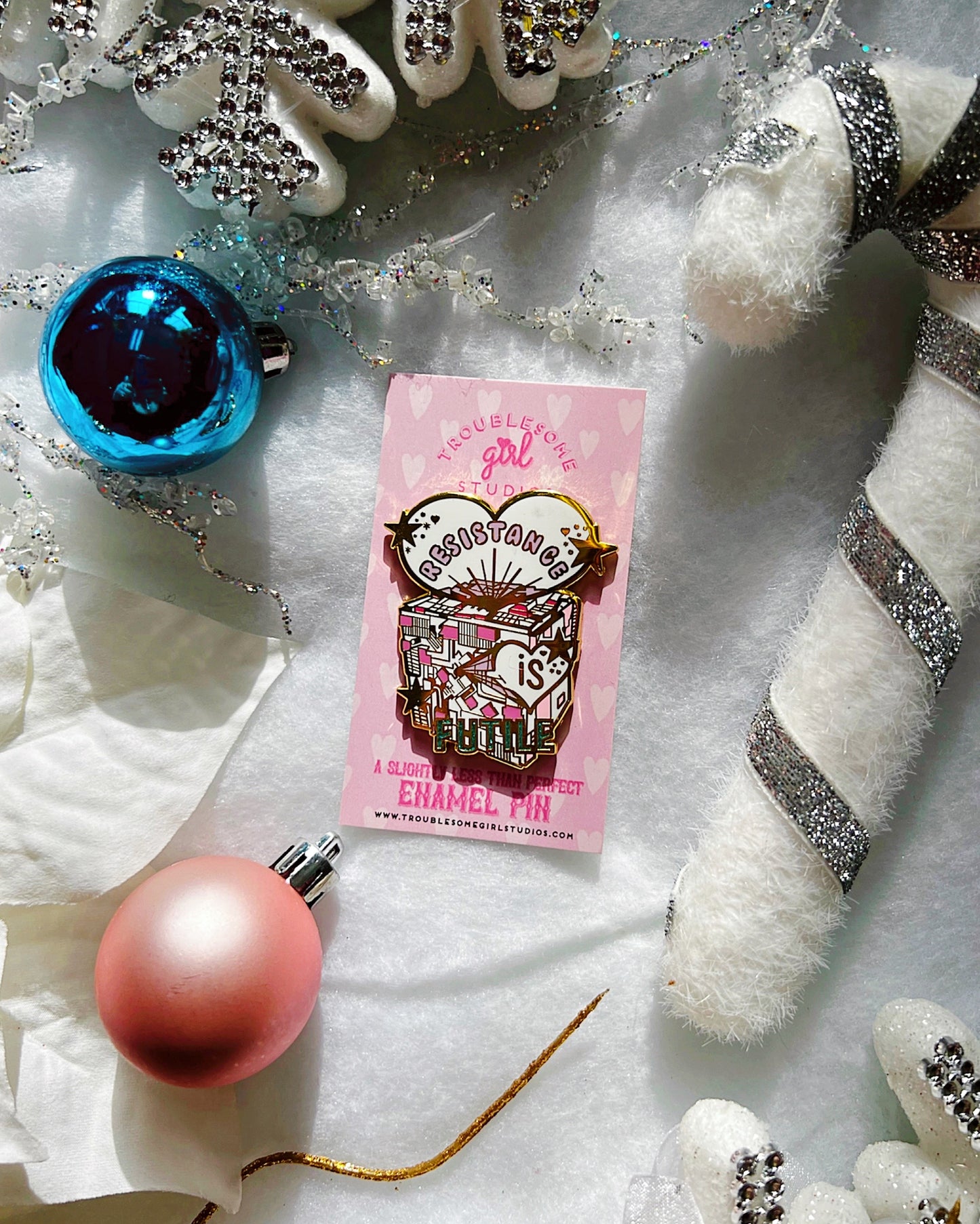 (B Grade) Cube Enamel Pin