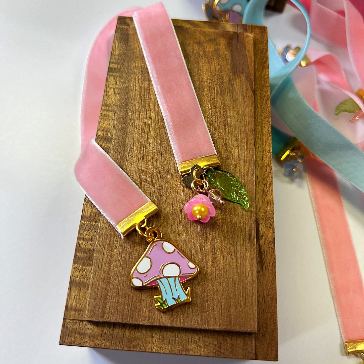 Pink Mushroom Bookmark