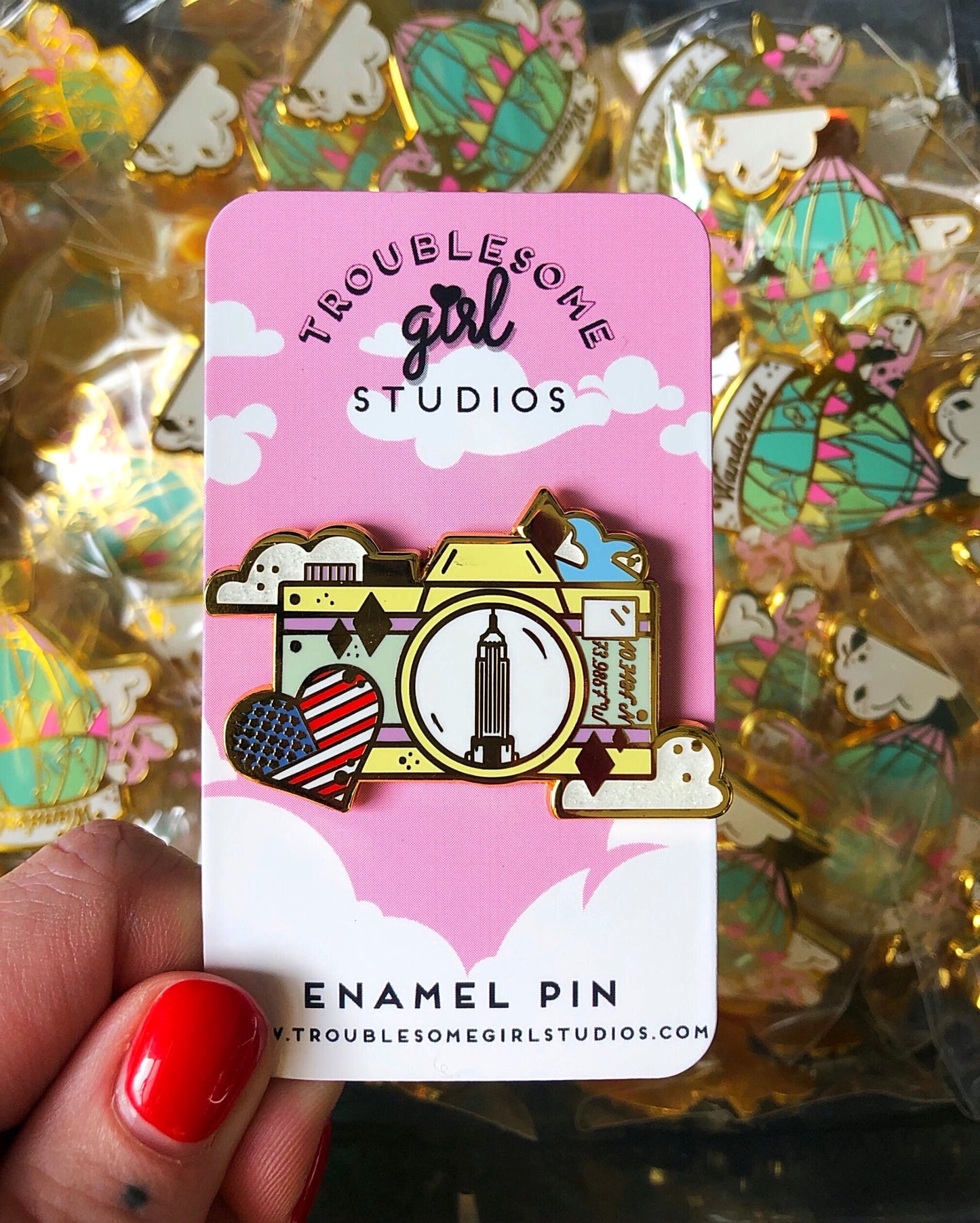 Destination NYC Enamel Pin