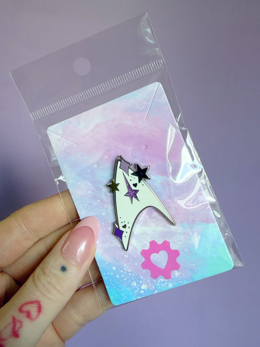 Purple Original Cutie Com-Badge Enamel Pin