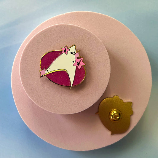 Bright Pink Magnetic Badge