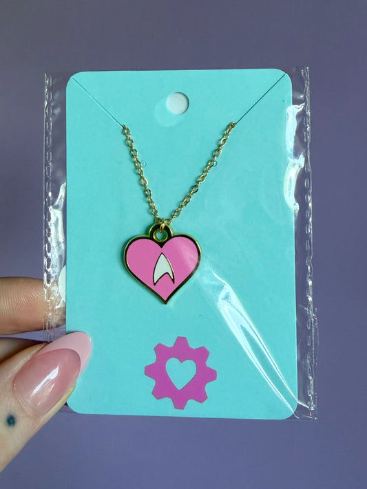 SciFi Heart Necklace
