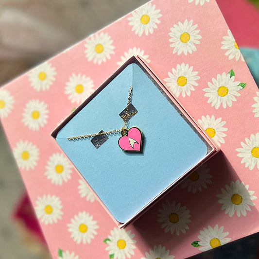 (B Grade) Pink Trekkie Necklace