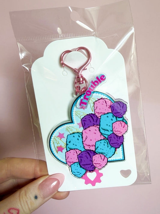 Trouble Keychain