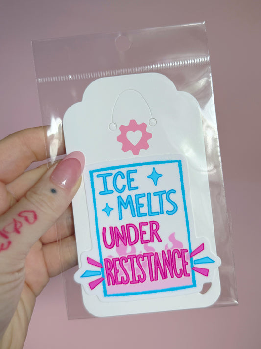 Ice Melt Fundraiser Sticker