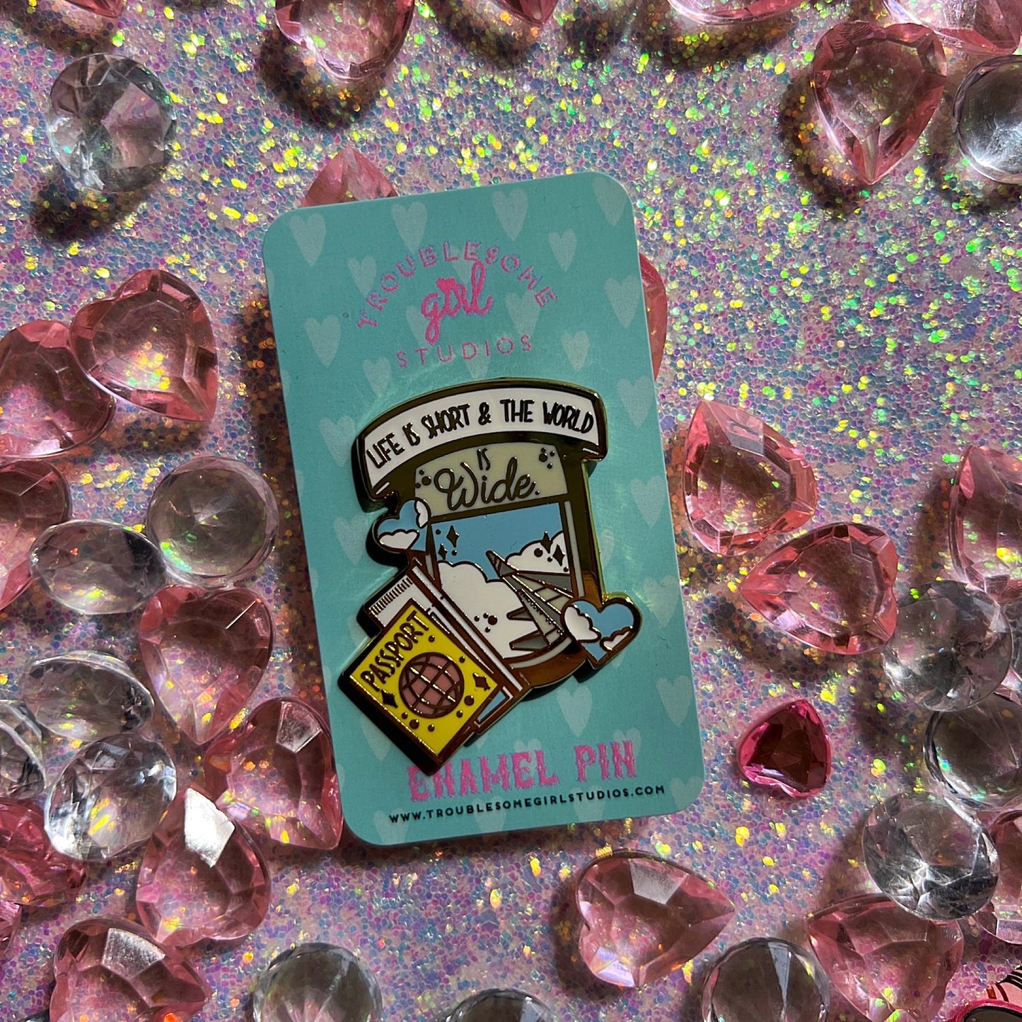 The World Is Wide Enamel Pin