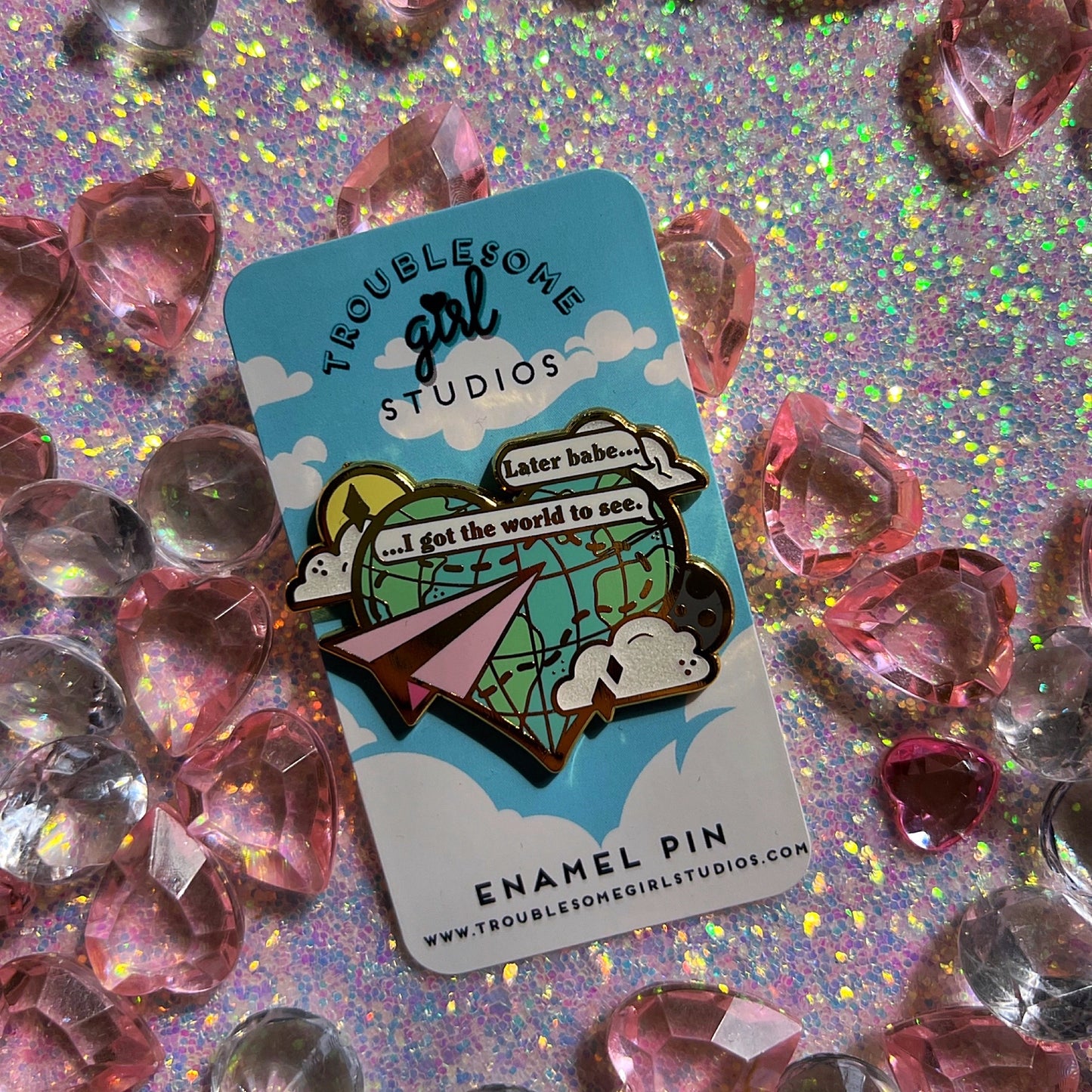 Later Babe Enamel Pin