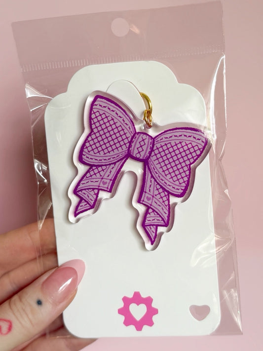 Bow Fundraiser Keychain