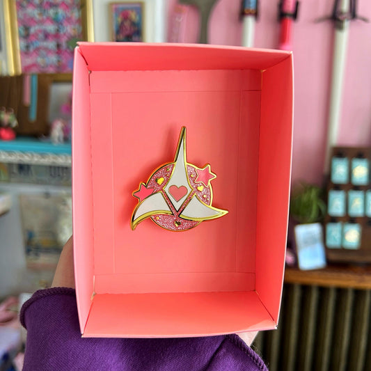 Pink K Badge (Magnetic Fastener)
