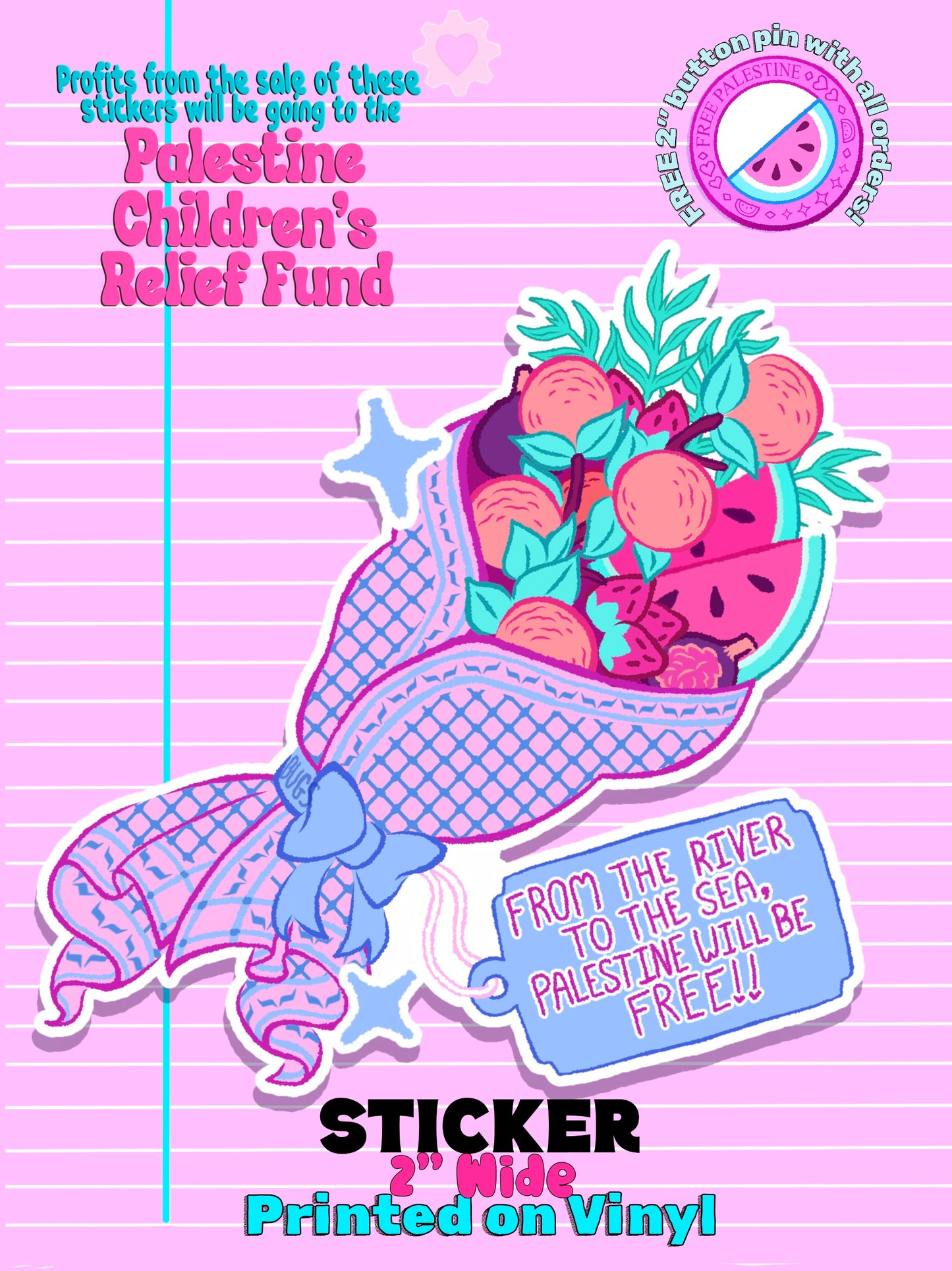 Bouquet Fundraiser Sticker