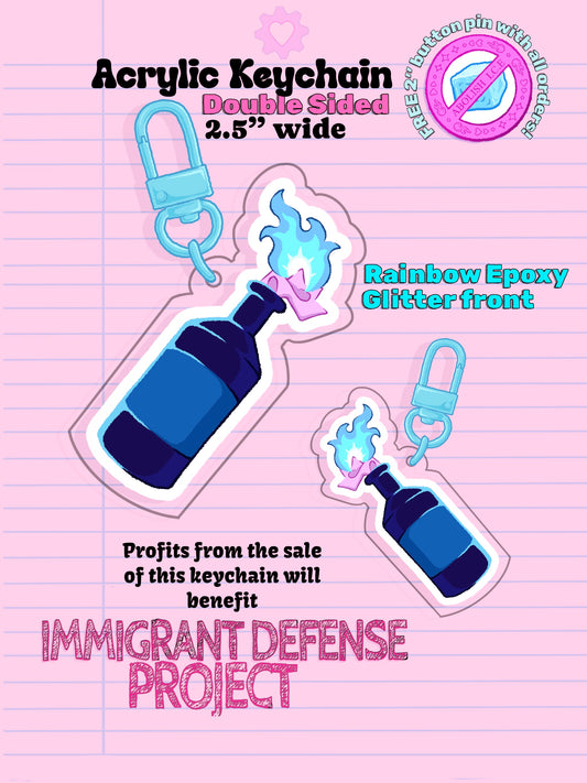 Cocktail Fundraiser Keychain