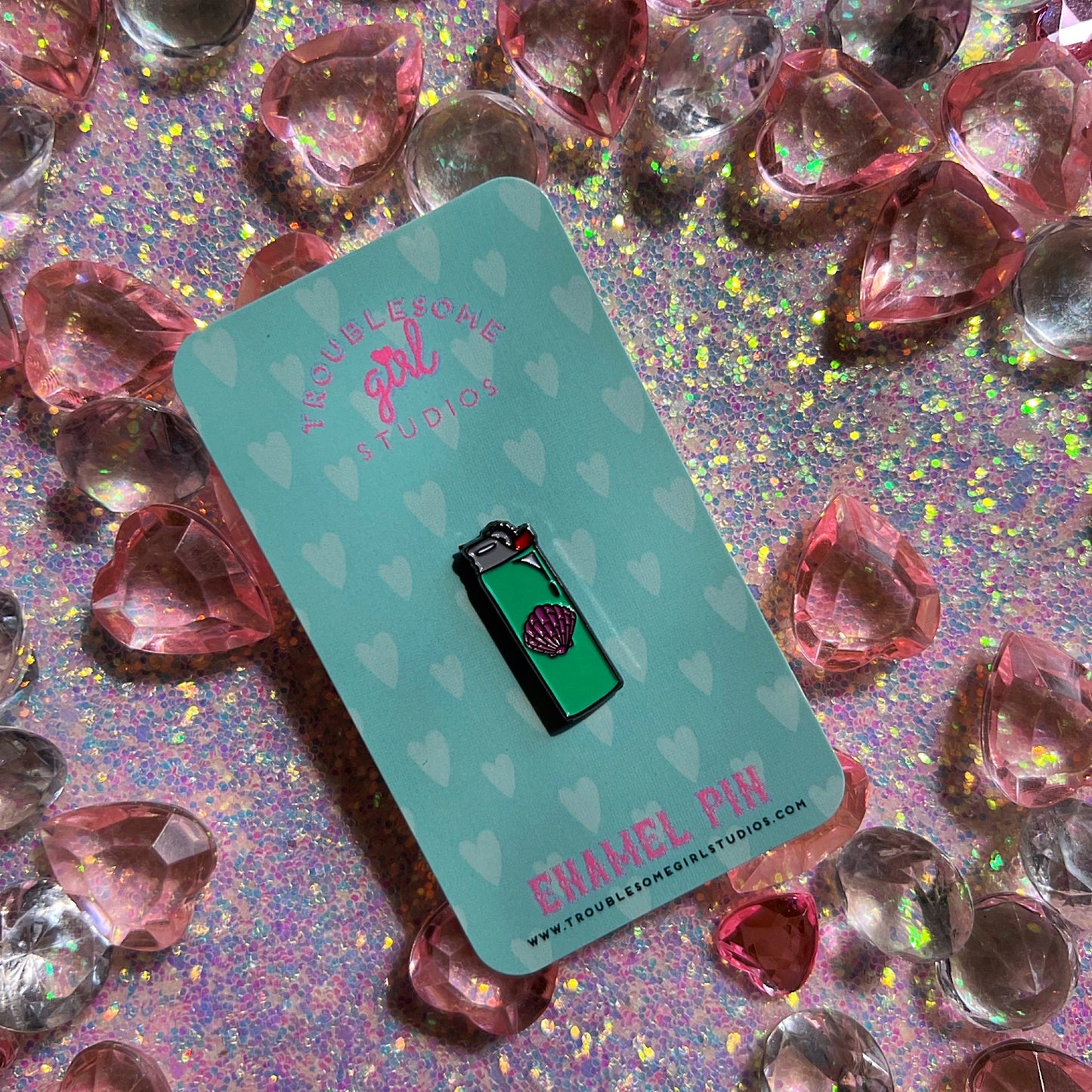 Bridge Burner Lighter Enamel Pins