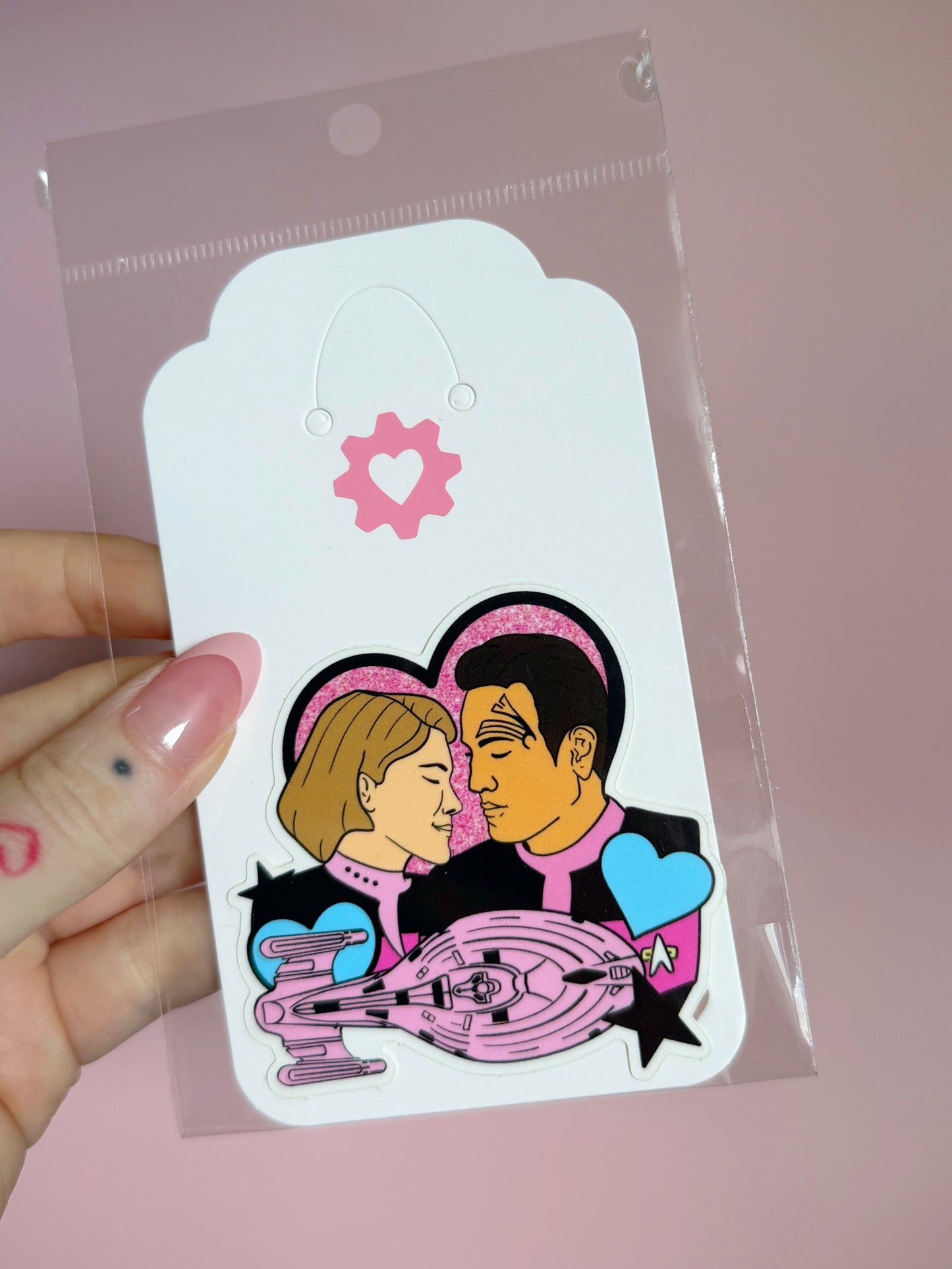 J and C vinyl sticker