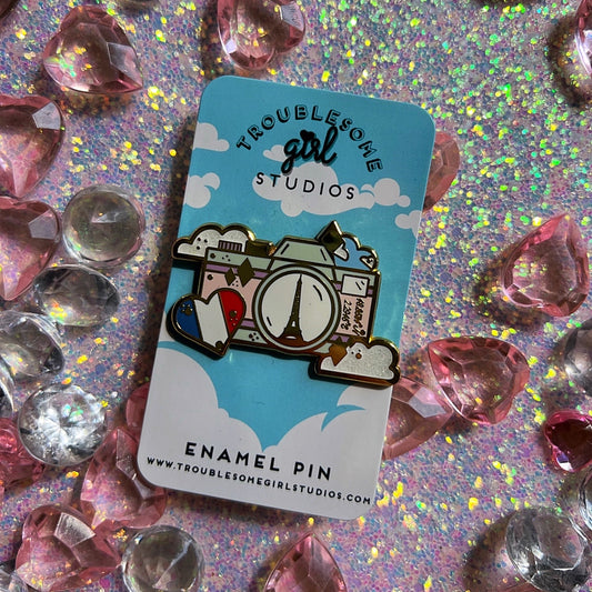 Destination Paris Enamel Pin