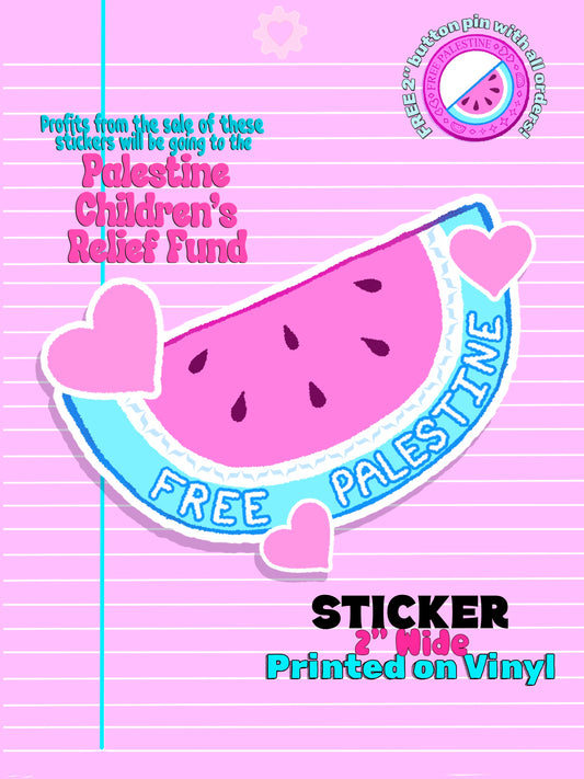 Watermelon Fundraiser Sticker