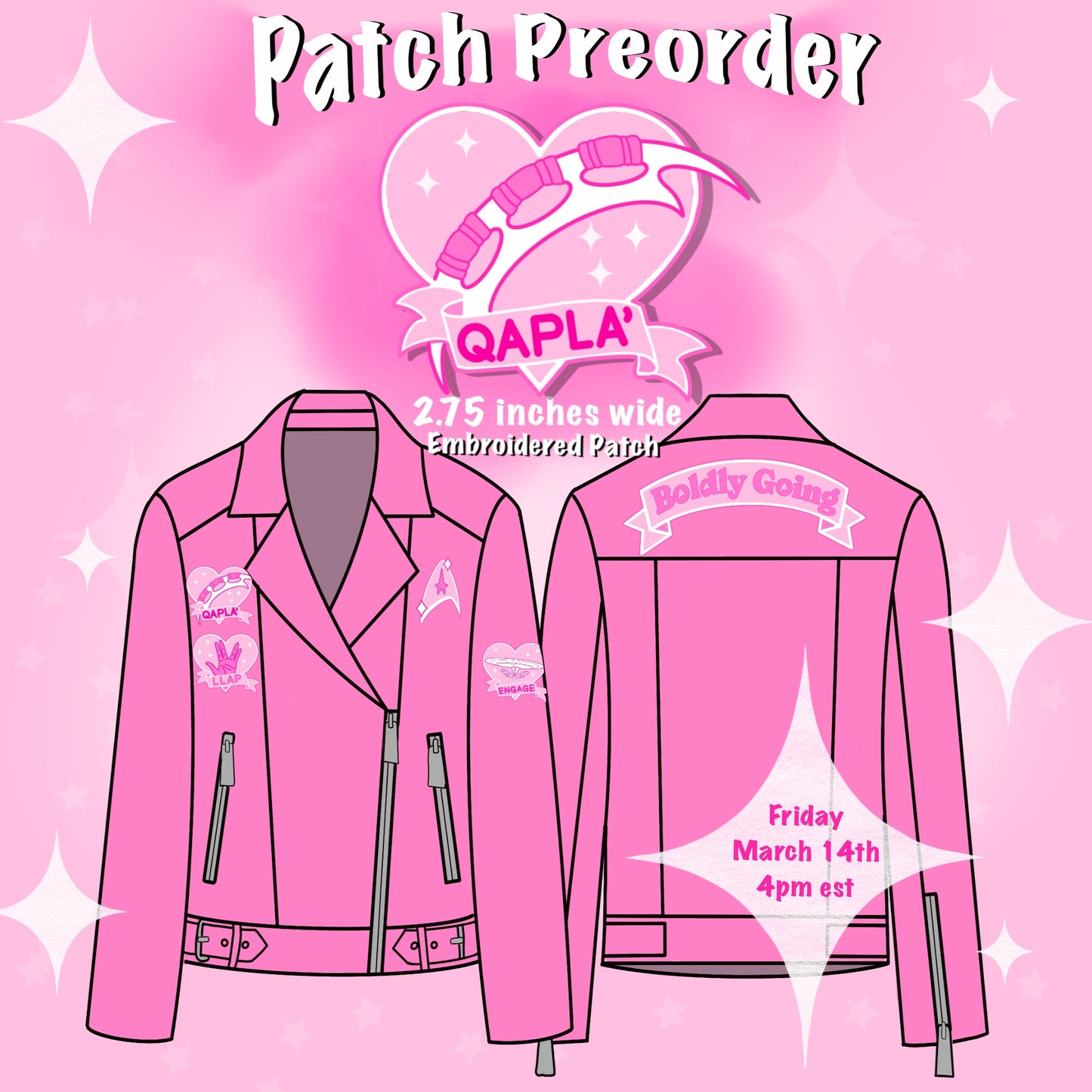 PREORDER: QAPLA’ Embroidered Patch