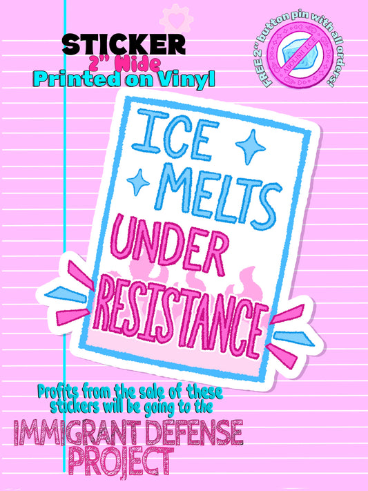 Ice Melt Fundraiser Sticker