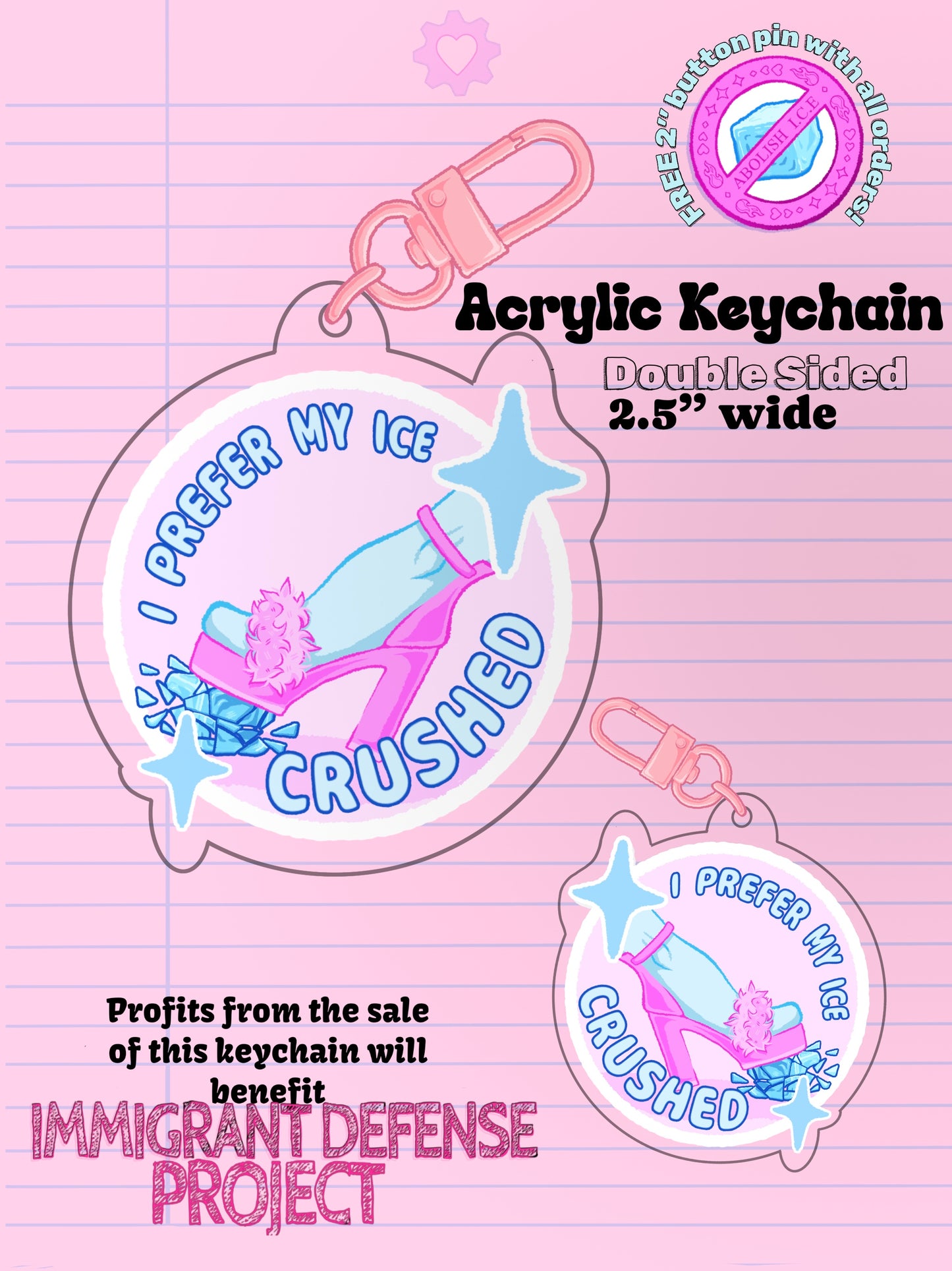Ice Crusher Fundraiser Keychain