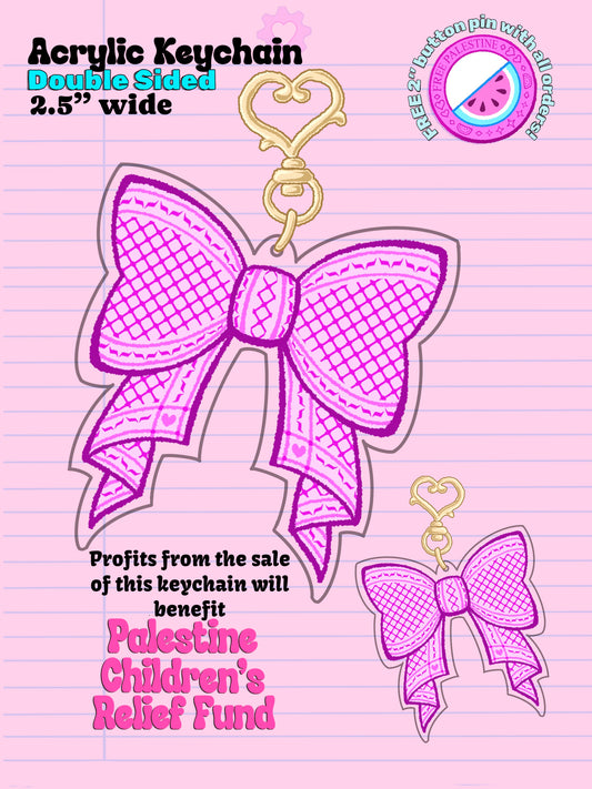 Bow Fundraiser Keychain