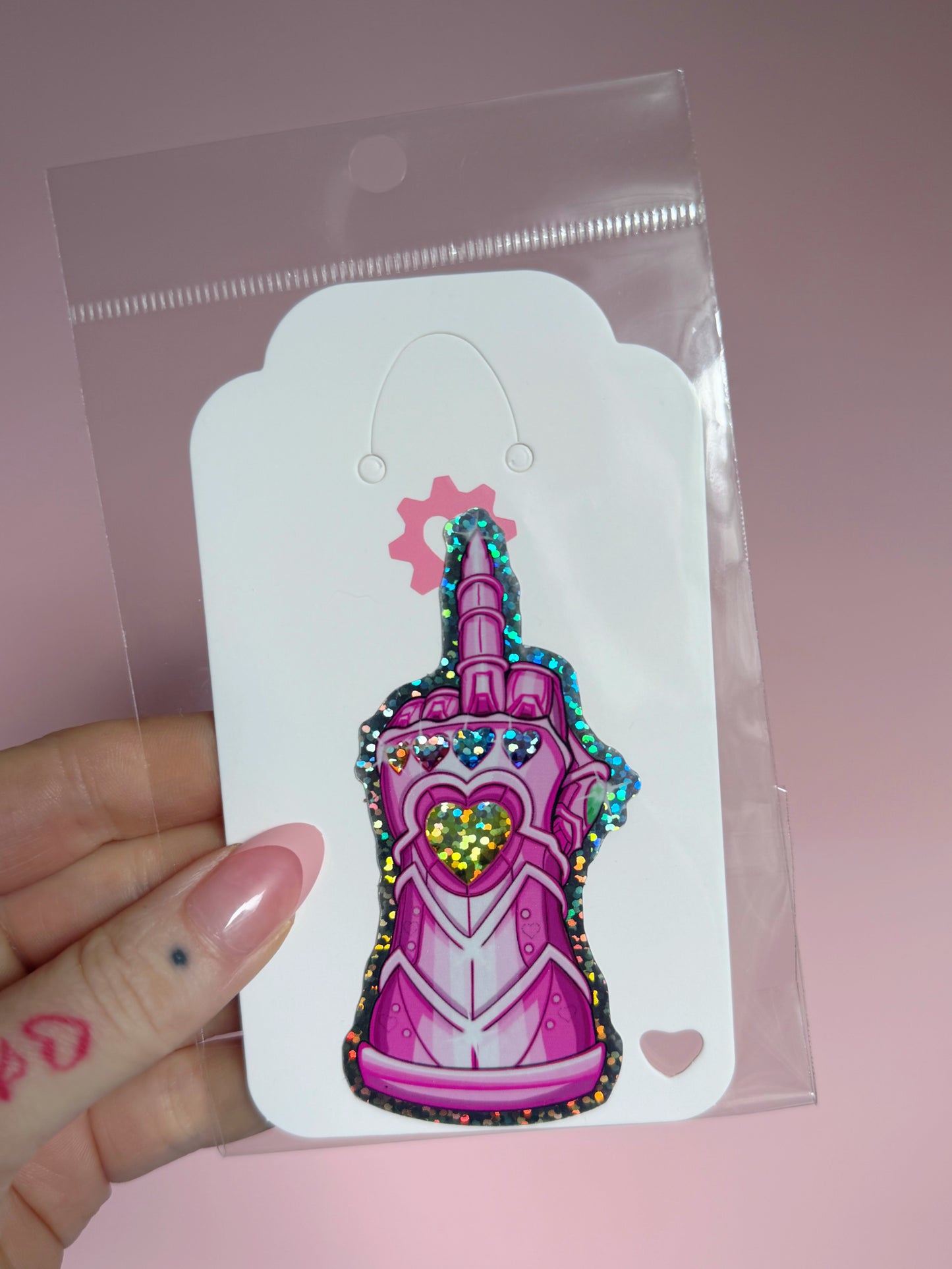 Gauntlet vinyl sticker