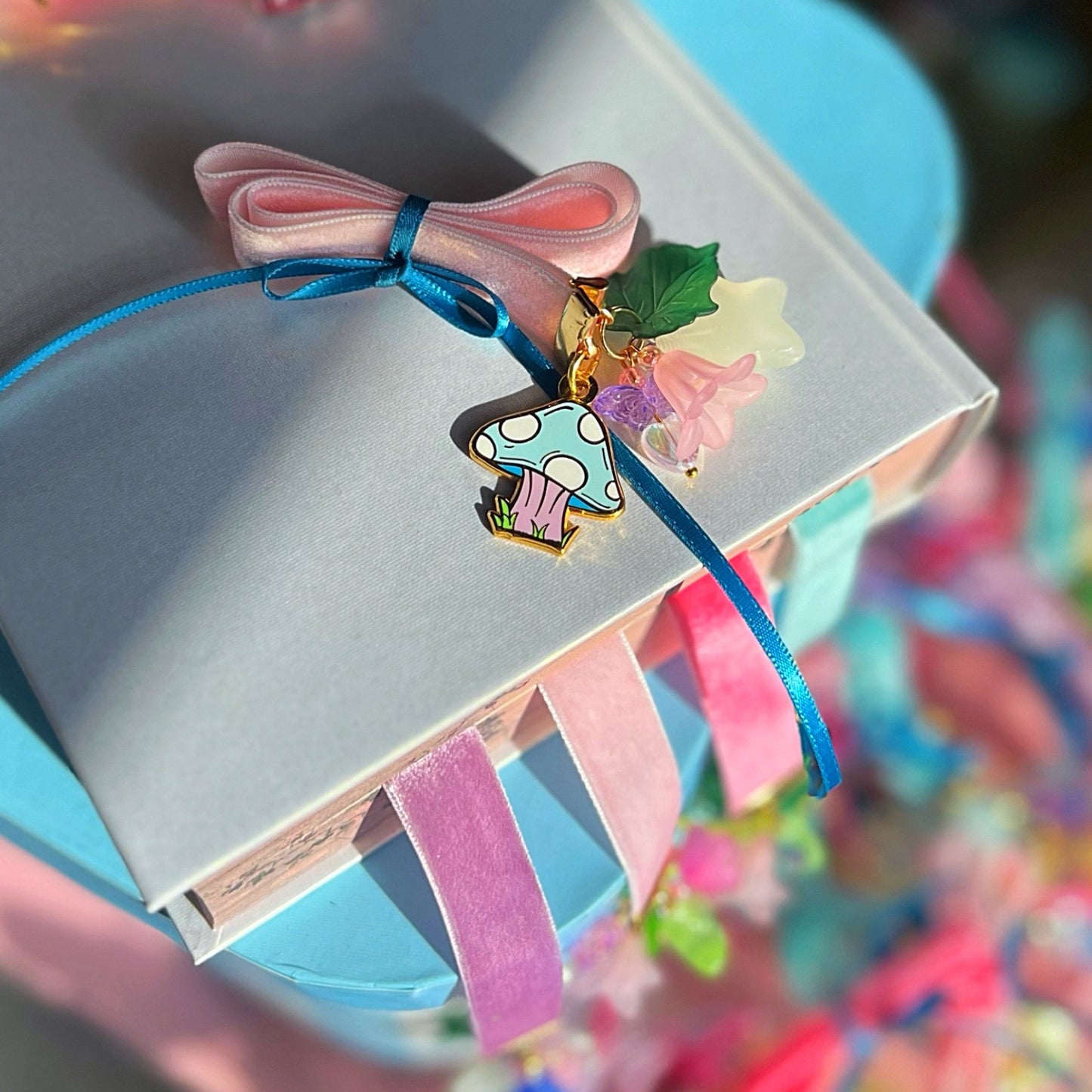 Blue Mushroom Bookmark