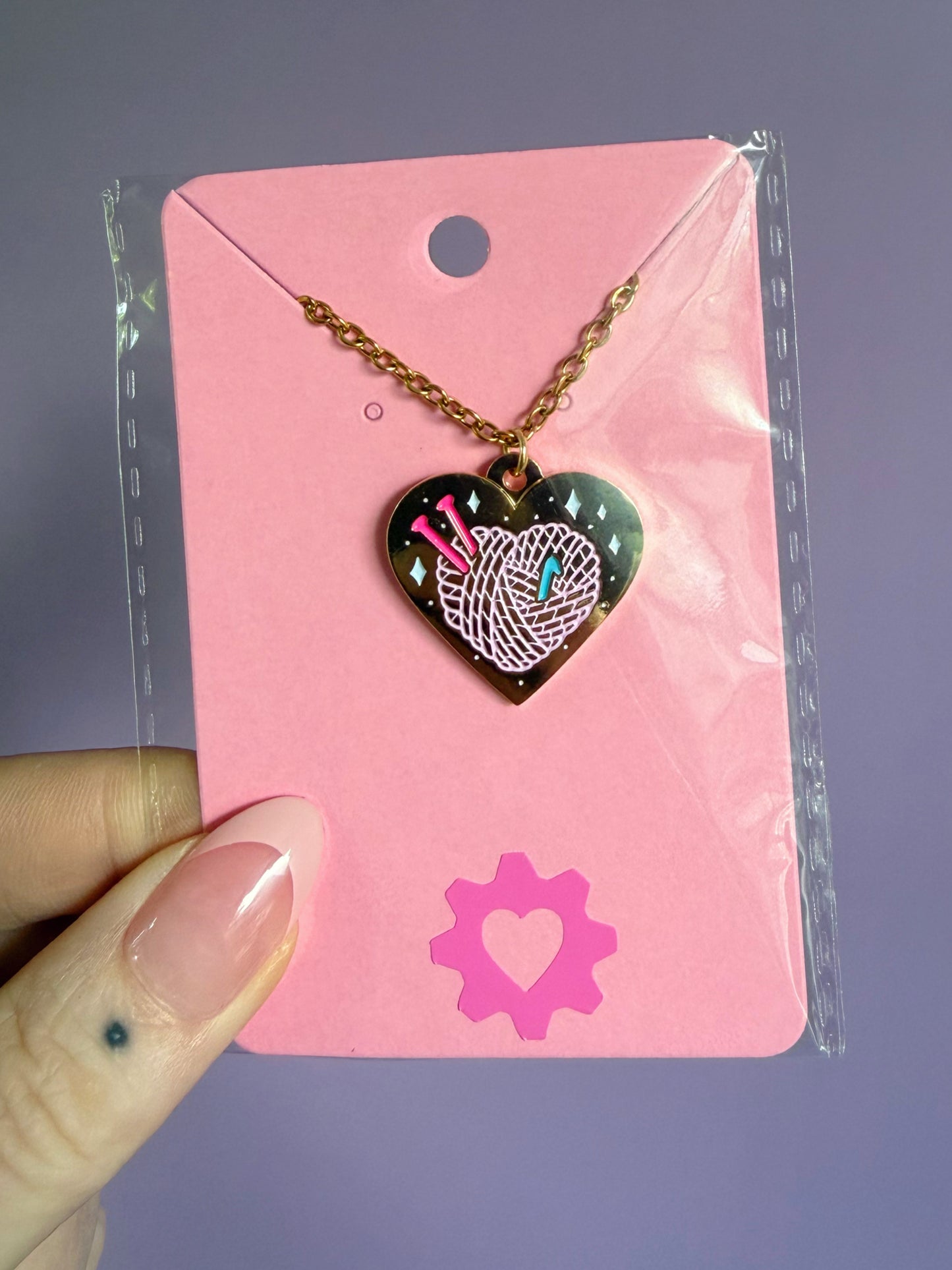 Yarn Crafters Sweetheart Necklace