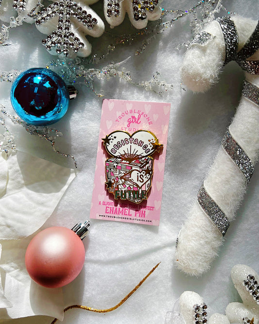 (B Grade) Cube Enamel Pin