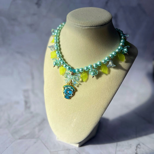 Blue Beaded Hobbit Choker