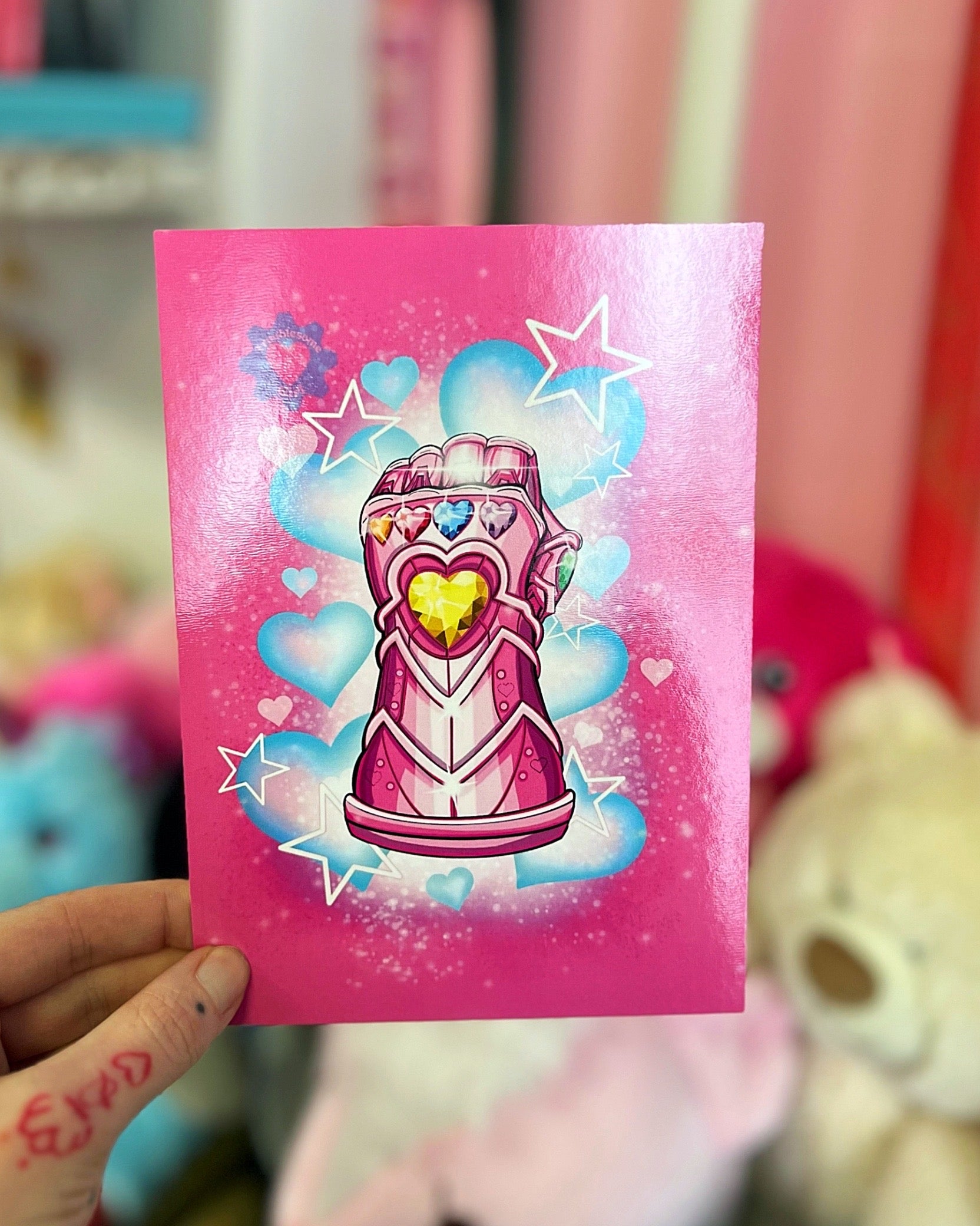 Pink Gauntlet Gauntlet Print – Troublesome Girl Studios