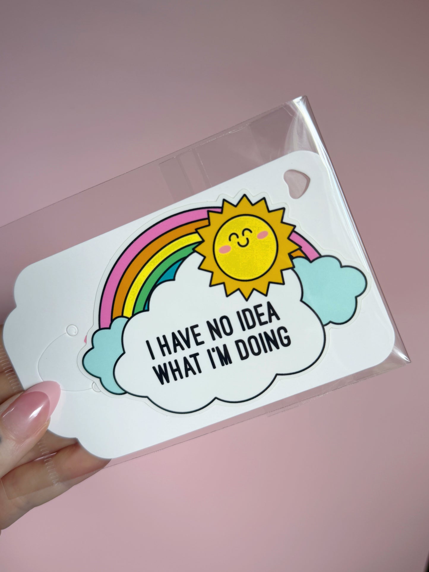 “I have no idea what I’m doing” vinyl sticker