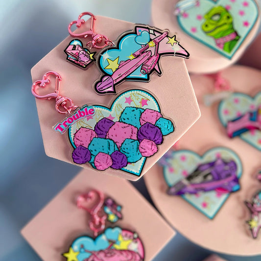 Trouble Keychain
