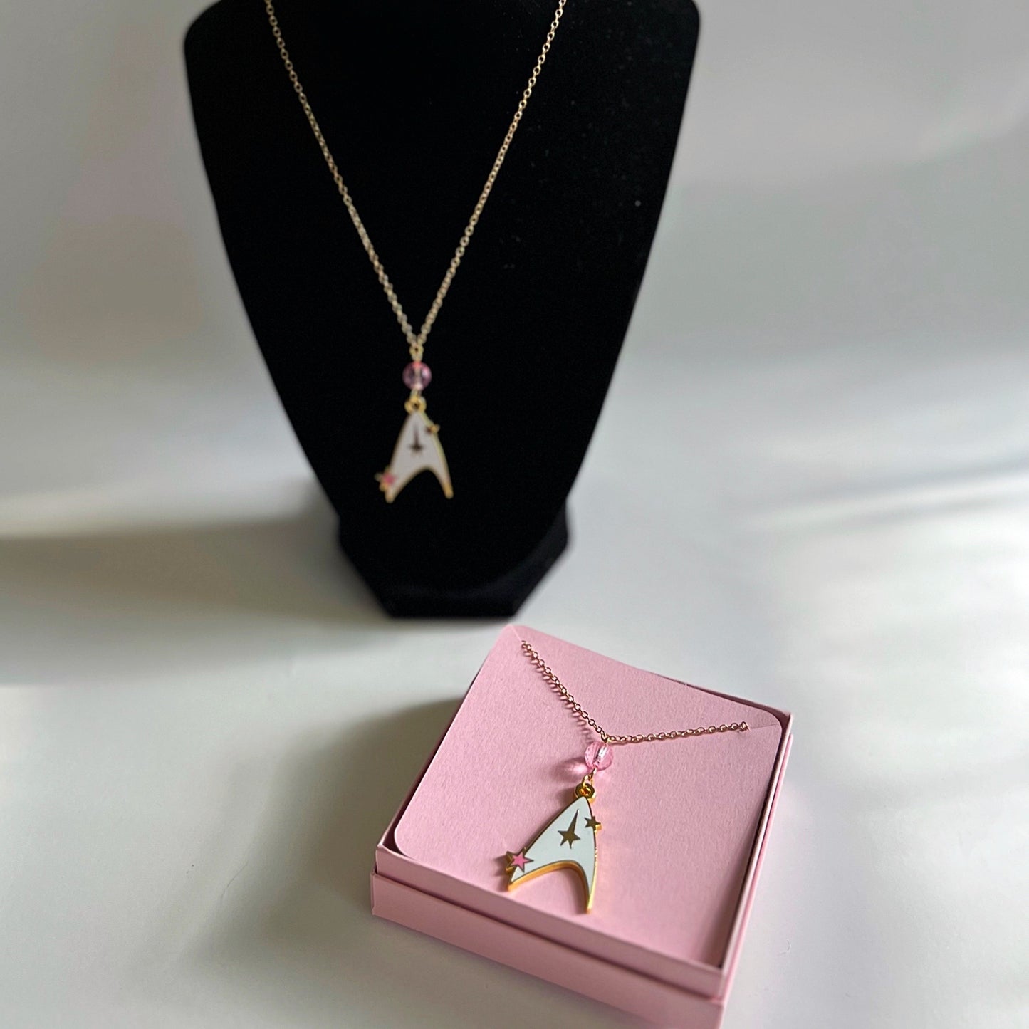 Pink Delta Necklace