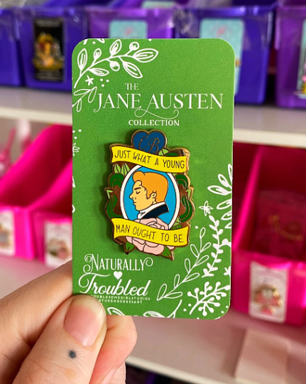 Charles Bingley Pride and Prejudice Jane Austen Enamel Pin