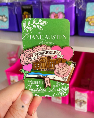 Jane Austen Pride and Prejudice Pemberley Enamel Pin