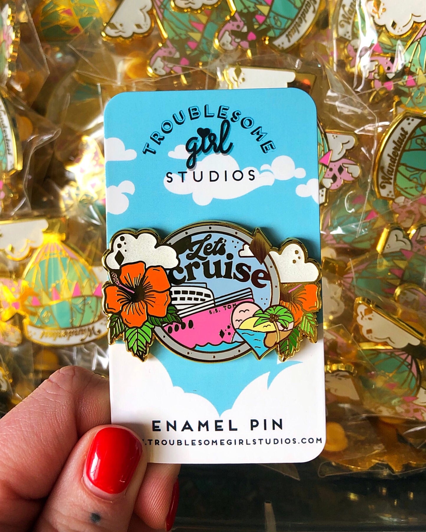 Let’s Cruise Enamel Pin
