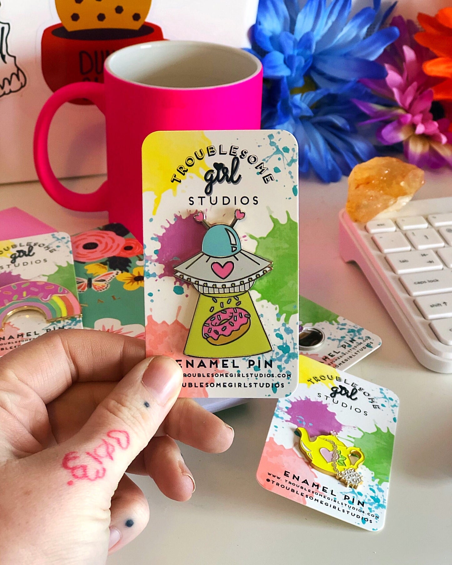 Searching For Sprinkles Enamel Pin